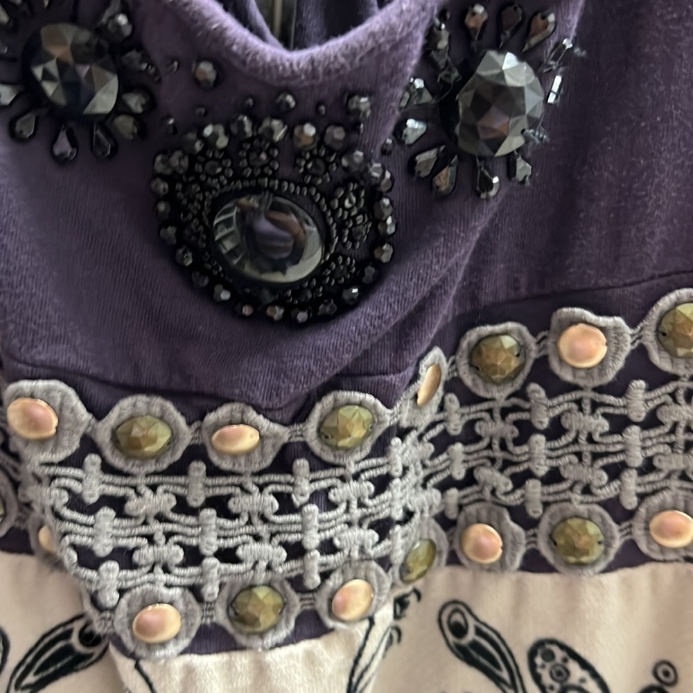 Free people size 4  tunic dress with ornate beading - Picture 3 of 9